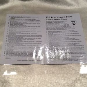 Laminated 99 Boop Facts